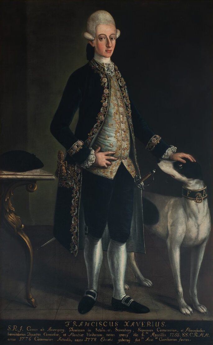 Portret Franca Ksaverja, grofa Turjaškega (1755 –1803), Andrej Herrlein, 1778. Izvirnik hrani Narodna galerija