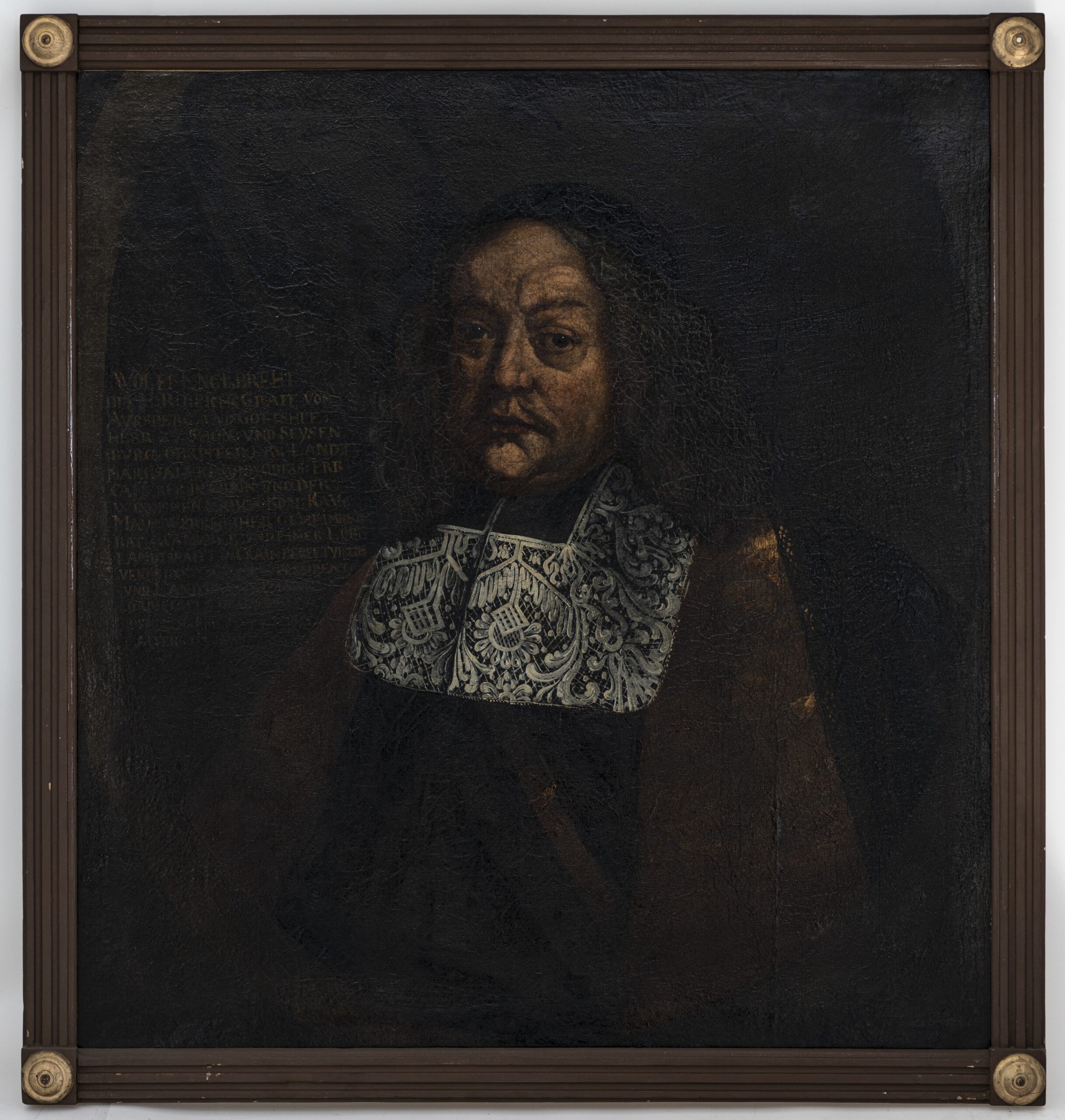 Portrait of Volf Engelbert, Count (later Prince) of Auersperg (1610–1673), probably painted in the second half of the 17. The original is held in the Historical Museum of Croatia.